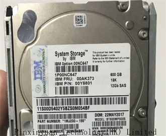 Китай Жесткий диск сервера ИБМ АК61 Сата, хранение 600ГБ 15К 12Гб Сата Хдд 00АК373 00НК647 В5000 сервера поставщик