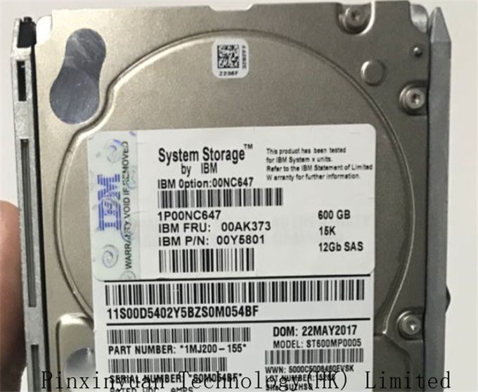Жесткий диск сервера ИБМ АК61 Сата, хранение 600ГБ 15К 12Гб Сата Хдд 00АК373 00НК647 В5000 сервера